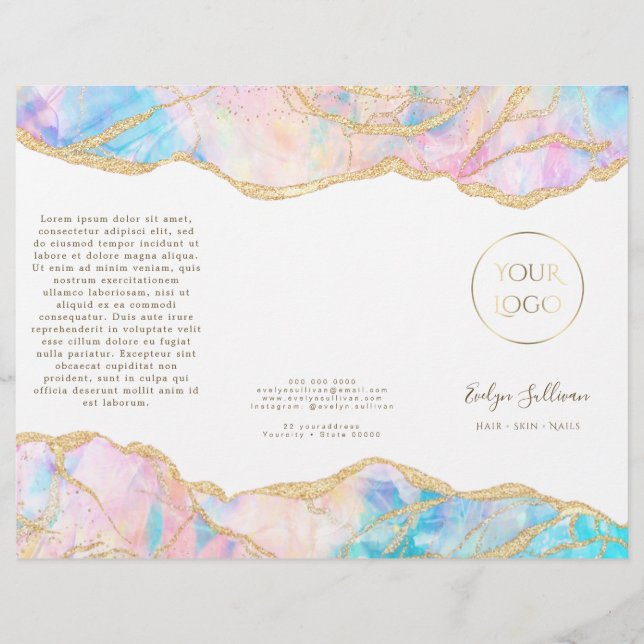 Designbroschüre Pastel Opal (Vorderseite)