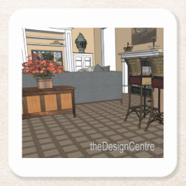 DesignCentre - Dekorkunst Rechteckiger Pappuntersetzer