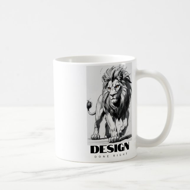 DESIGNE LÖWE KAFFEETASSE (Rechts)