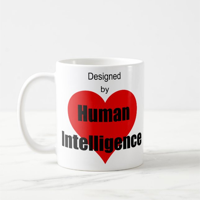 Designed by Human Intelligence Kaffeetasse (Links)