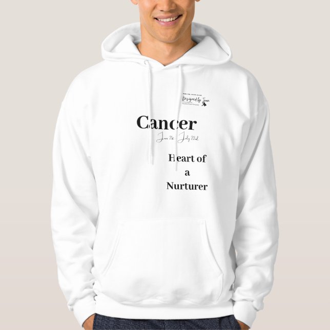 Designed by Joan Cancer Zodiac Hoodie (Vorderseite)