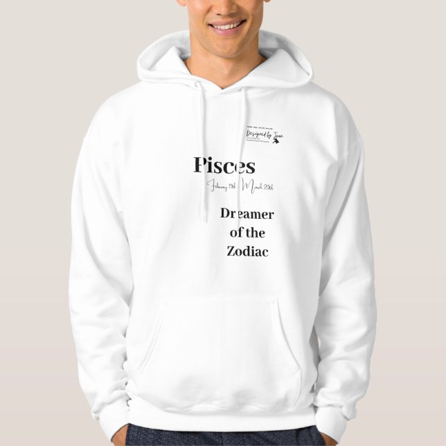 Designed by Joan Pices Zodiac Hoodie (Vorderseite)