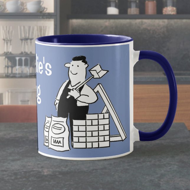 Designed for the Builder. Bauarbeiter Tasse (Von Creator hochgeladen)