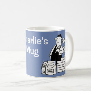 Designed for the Builder. Funny Builders Kaffeetasse