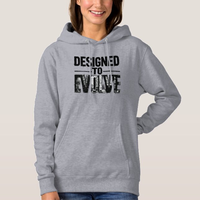 Designed to Evolve Women Hoodie MotivationalGrowth (Vorderseite)