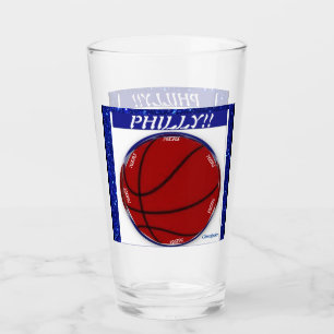 DESIGNER 76ERS GLASS CUP GLAS