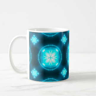 Designer abstract background with glowing individu kaffeetasse