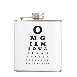 Designer-angesagte Flasche 7 Unze - Nutcase - OMG Flachmann