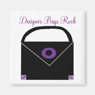Designer Bags Rock Magnet