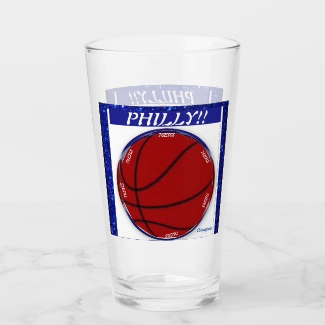 DESIGNER BASKETBALL GLASS CUP GLAS (Vorderseite)