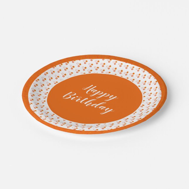 Designer Birthday Pappteller (Schrägansicht)