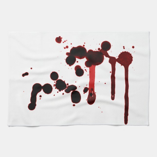 Designer Blood Spritzer Handtuch (Horizontal)