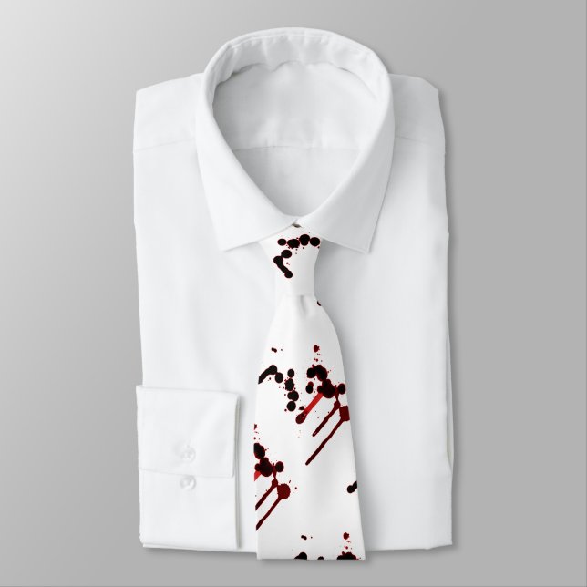 Designer Blood Spritzer Krawatte (Gebunden)