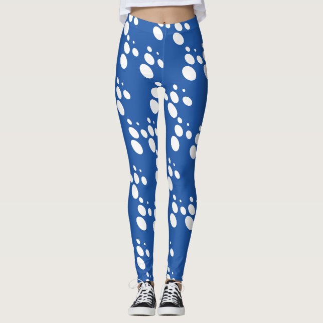 Designer Blue Leggings (Vorderseite)