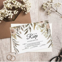 Designer-Blume für RSVP-Karten