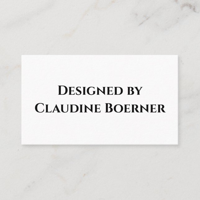 Designer Business Card Visitenkarte (Vorderseite)