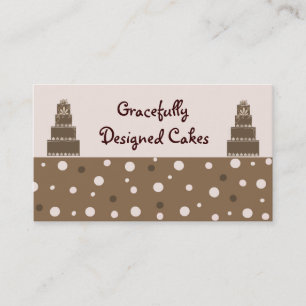 Designer Cakes und Kleine Punkte Visitenkarte