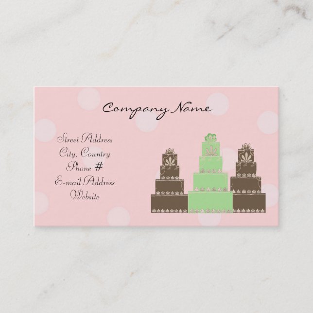 Designer Cakes Visitenkarte (Vorderseite)