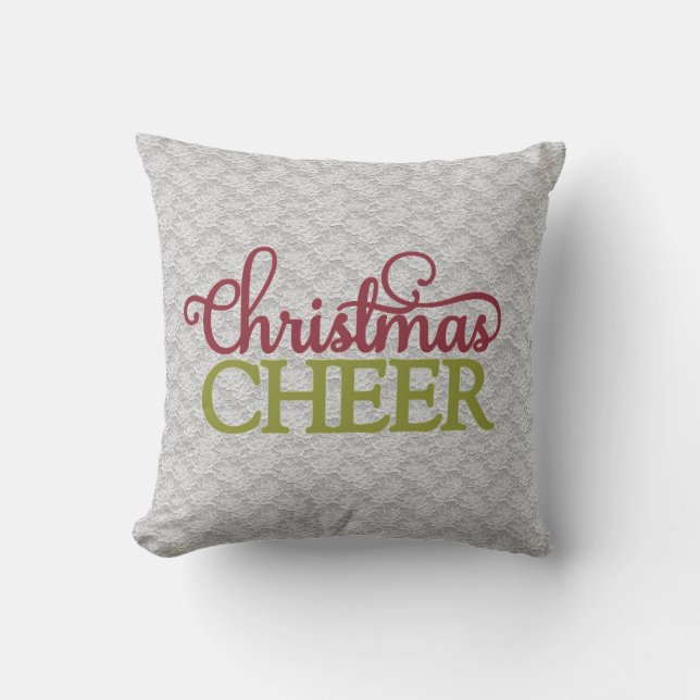 Designer Christmas Throw Pillows Kissen (Vorderseite)
