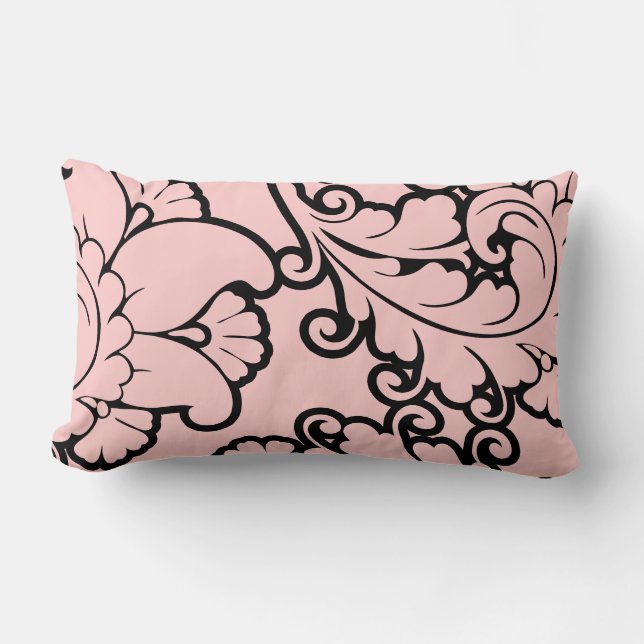 Designer Damask-Kissen Lendenkissen (Vorderseite)