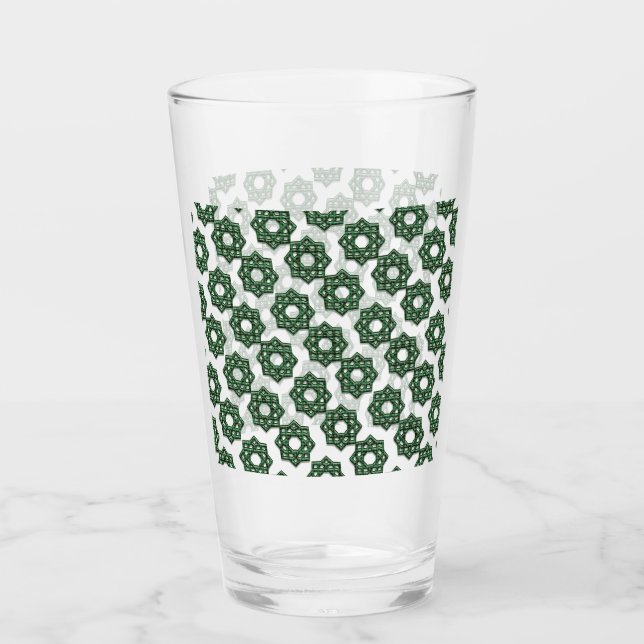 'Designer Dark Kleeblatt Knot Glas (Vorderseite)