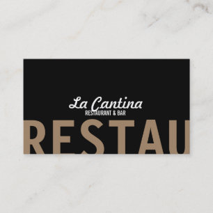 Designer-Doppelrestaurant-Geschäftskarte Visitenkarte