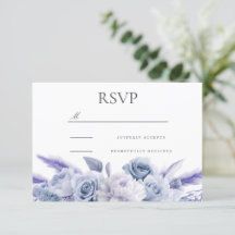 Designer Dusty Blue Floral Wedding