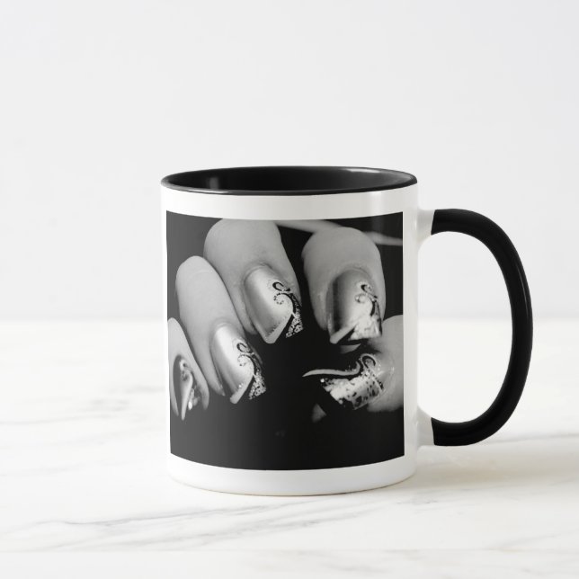 Designer Fingernails Tasse (Rechts)