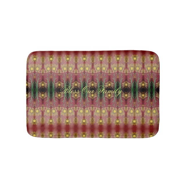 Designer Floral Mat Badematte (Vorderseite)