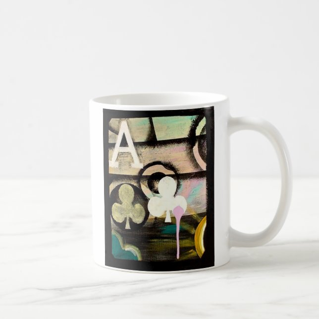 Designer GRAFFITI Kaffee-Poker-TasseKreuzass Kaffeetasse (Rechts)