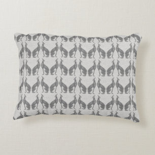 Designer Greyhound Dog Dekoration in Grau Dekokissen