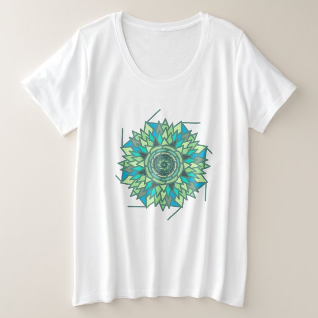 Designer Große Größe T-Shirt (Design vorne)
