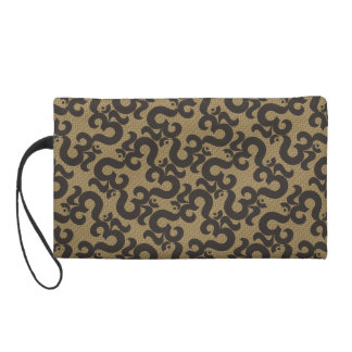 Designer-"Hahnentrittmuster" Muster OM bauschen Wristlet Handtasche