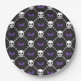 Designer Halloween, Gucci Skulls Pappteller