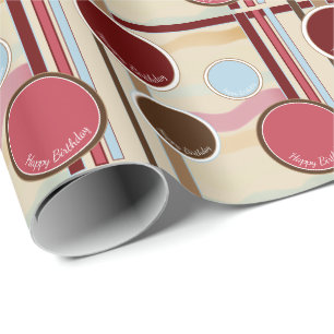 Designer Happy Birthday Geschenkwrap Geschenkpapier