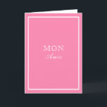 Designer Inspirred Pink Karte<br><div class="desc">Designer-inspirierte Karte</div>