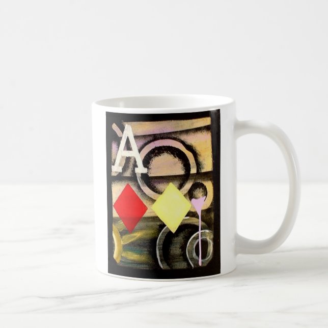 Designer-Kaffee-Tasse GRAFFITI Poker-Pikass Kaffeetasse (Rechts)