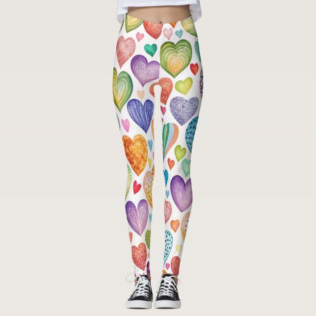 Designer-Leggings mit ausgefallenem Muster  Leggin Leggings (Vorderseite)