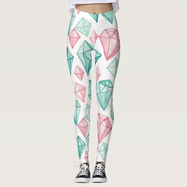 Designer-Leggings mit ausgefallenem Muster  Leggin Leggings (Vorderseite)