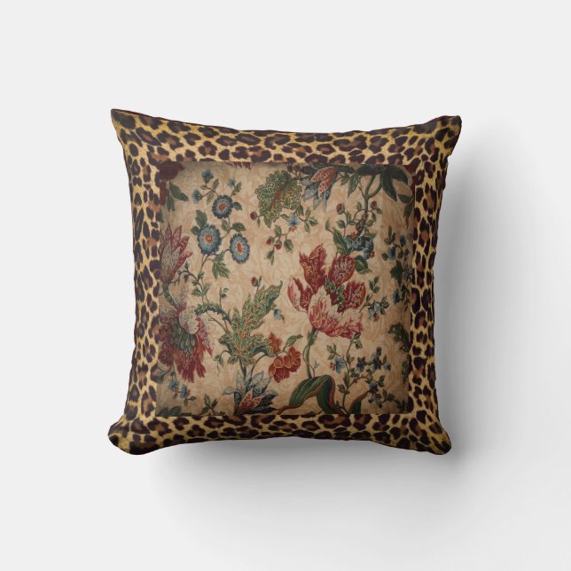 Designer-Leopard-Kissen Kissen (Vorderseite)