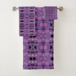 Designer Lila Handtuch Set