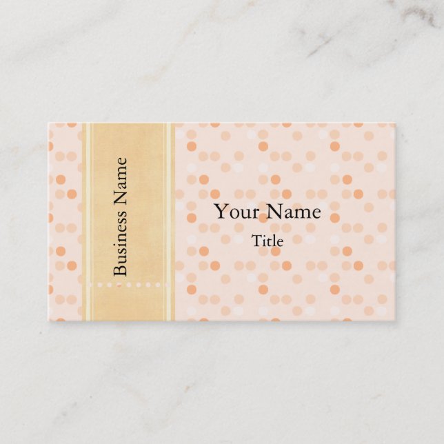 Designer Mandarine Foto Business Card Teller Visitenkarte (Vorderseite)