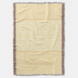 Designer mit weißer Blüte Decke