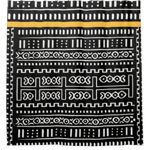 Designer Mudcloth Duschvorhang