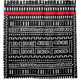 Designer Mudcloth Duschvorhang