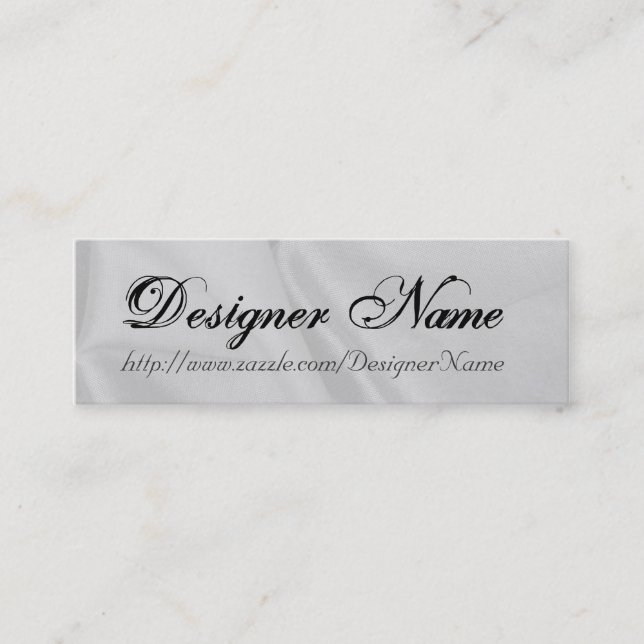 Designer-NamensVisitenkarte Mini Visitenkarte (Vorderseite)