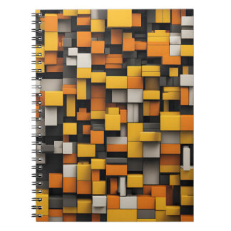 Designer-Notebook mit geometrischem Gelb und Schwa Notizblock