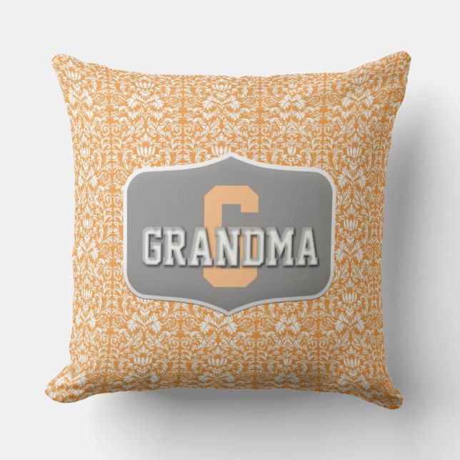 Designer Oma Throw Kissen (Vorderseite)