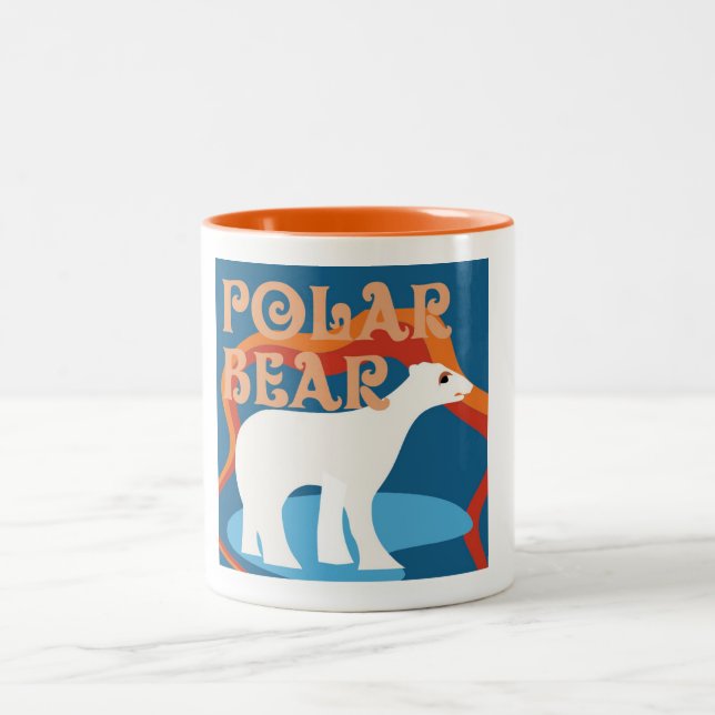 Designer-polarer Bärn-Kaffee-Tasse Zweifarbige Tasse (Mittel)