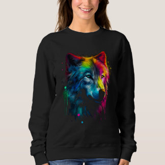 Designer Professional Artist Wolf Sweatshirt